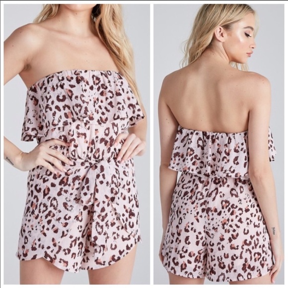 LAST 1️⃣ 🐾 PINK ANIMAL PRINT ROMPER 🐾 - Picture 3 of 3